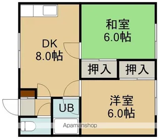 コーポスマイルⅡ【1階】の間取り